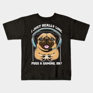 Pug Gamer's Delight Squad Kids T-Shirt